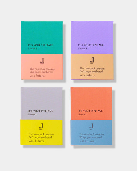 365-siders Letterpress Notatbok (Futura)