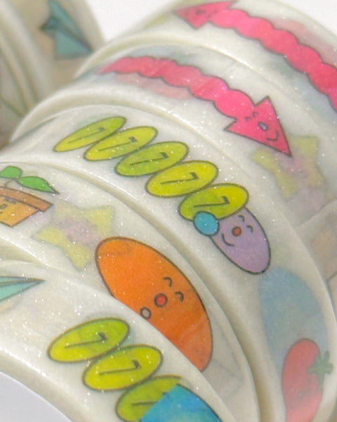 Cutie Icons - Glitter Washi Tape