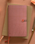 Button Traveler's Notebook — Orange