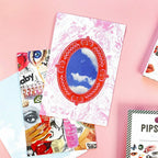 Daydreams postcard design with multiple color variations and themes