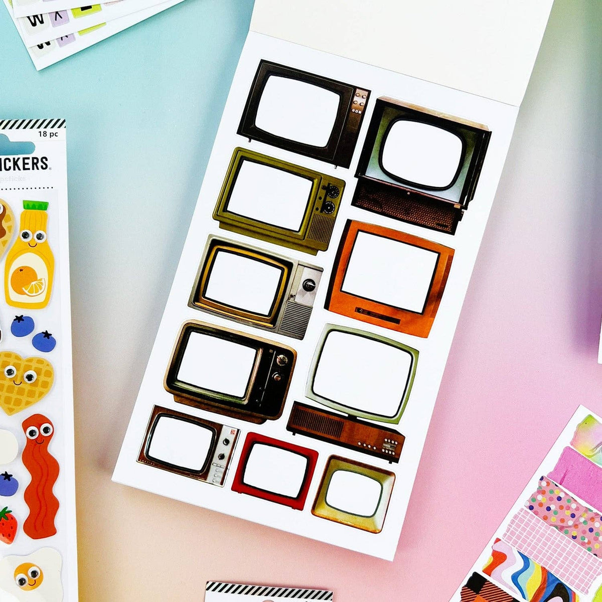 Mix & Match junk journal sticker book by Pipsticks — sticker pages detail 2