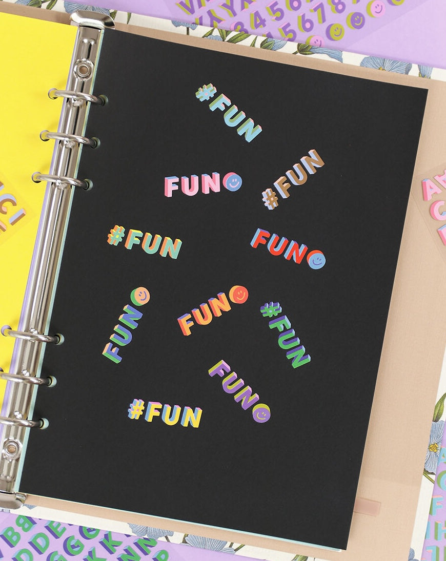 Alfabet Klistremerker — 3D Fun Mix