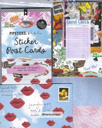 Daydreams Sticker Postcard Book pages showing sticker sheets and postcard designs with dreamy aesthetic