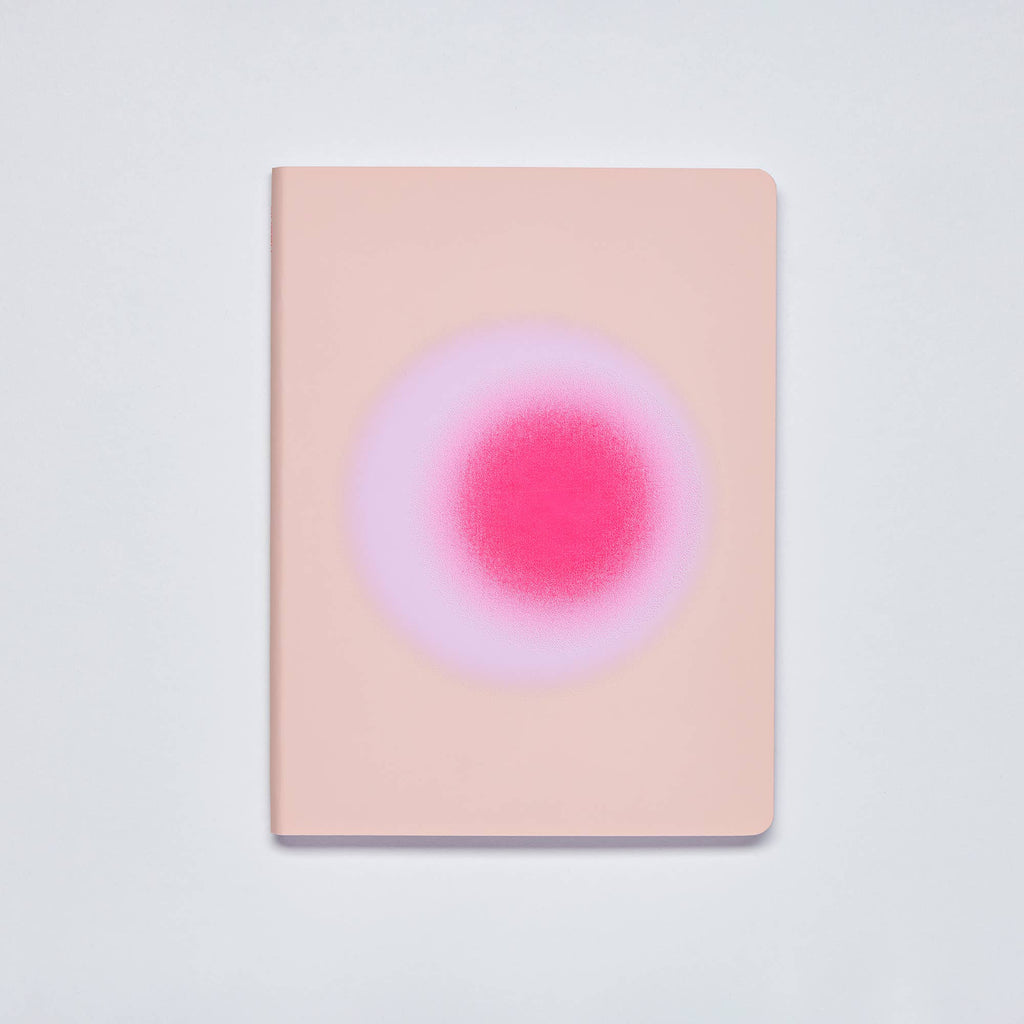 Leather Bullet Journal — Pink Aura A5+