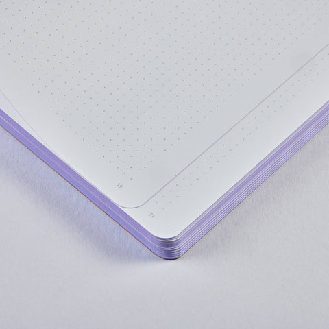 Bullet Journal i Lær - Lilla Aura A5+