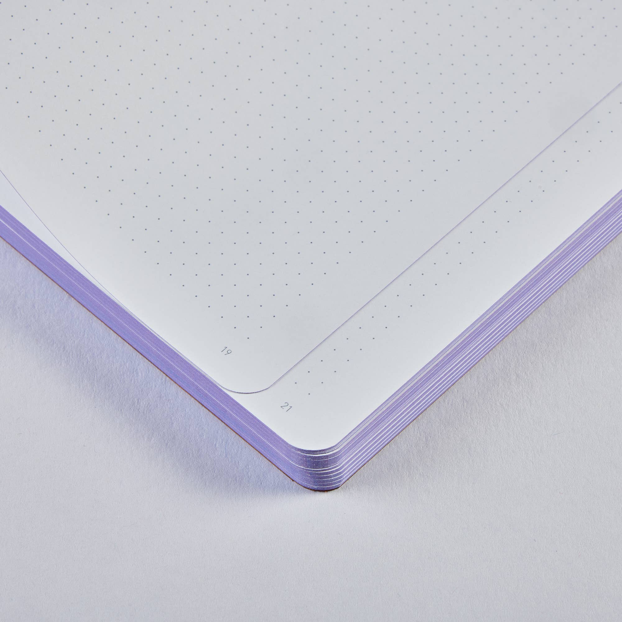 Bullet Journal i Lær - Lilla Aura A5+