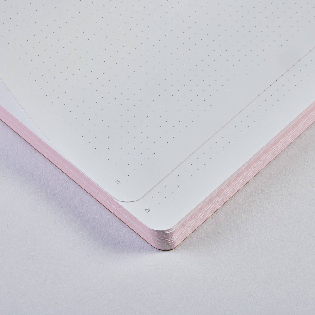 Leather Bullet Journal — Pink Aura A5+