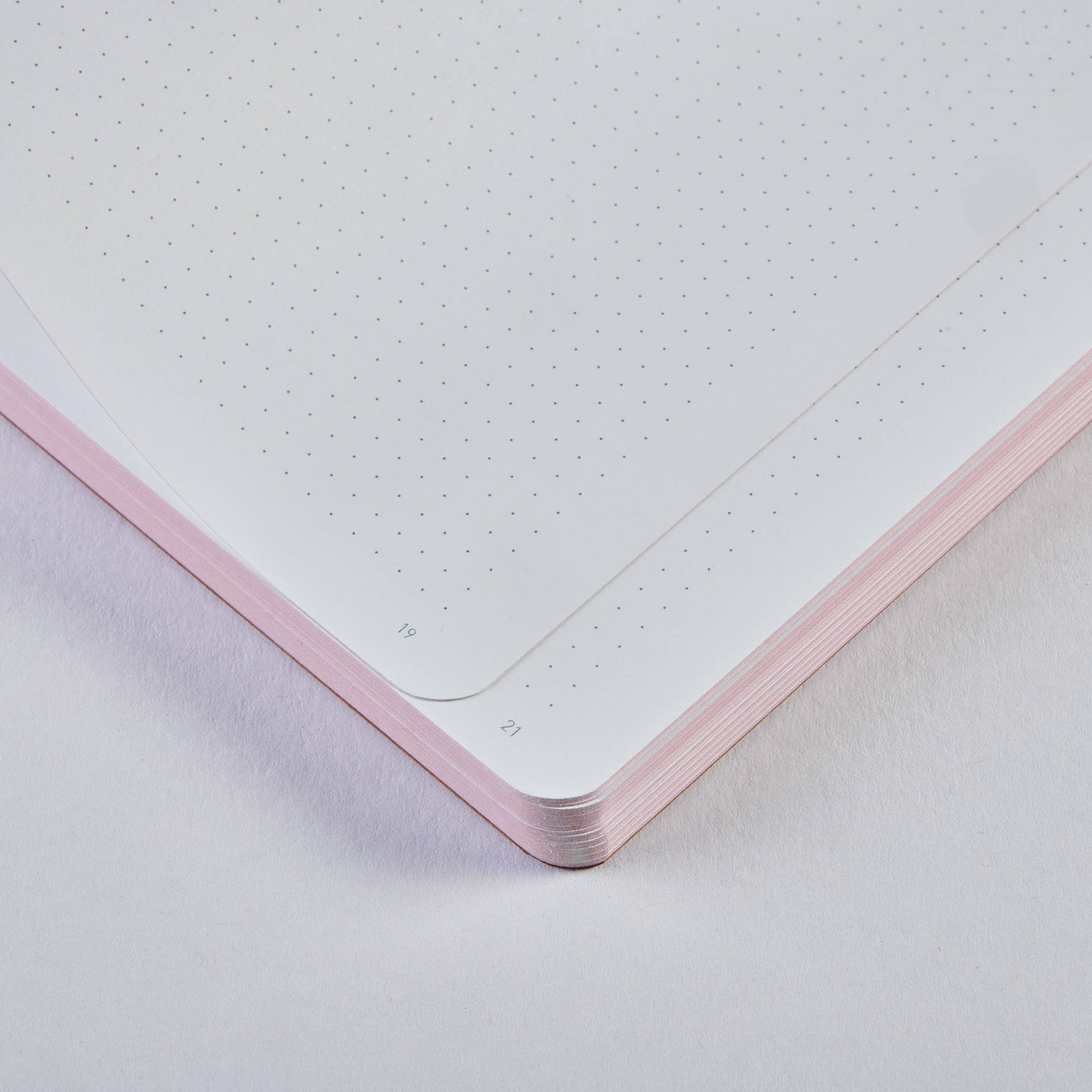 Bullet Journal i Lær - Rosa Aura A5+