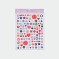 Button stickers by Martina's Tiny Store — colourful button stickers for journals and crafts
