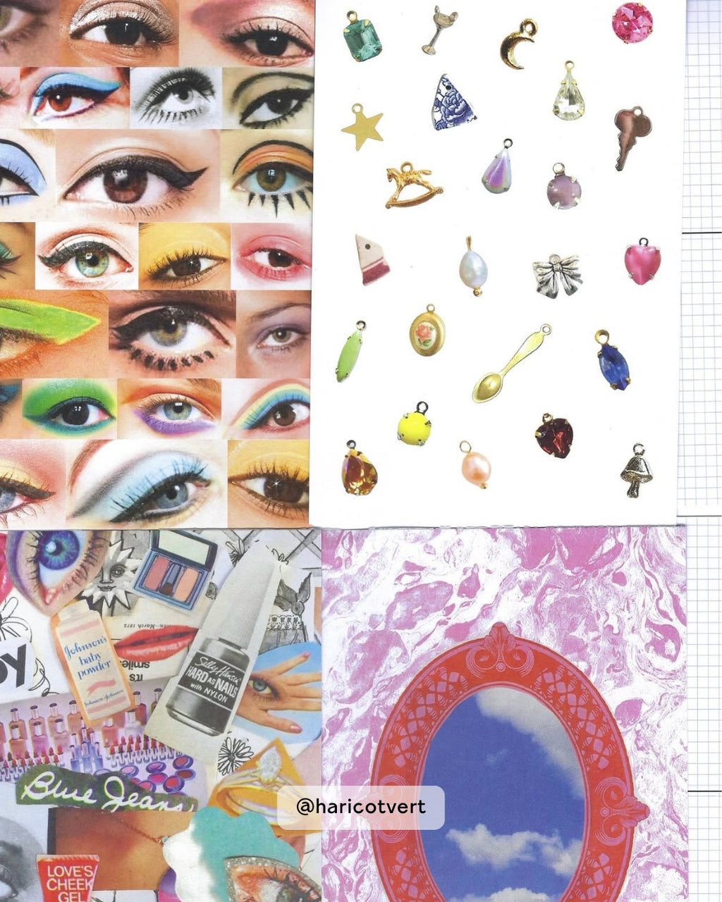Daydreams Sticker Postcard Book cover with bold typography and dreamy design elements