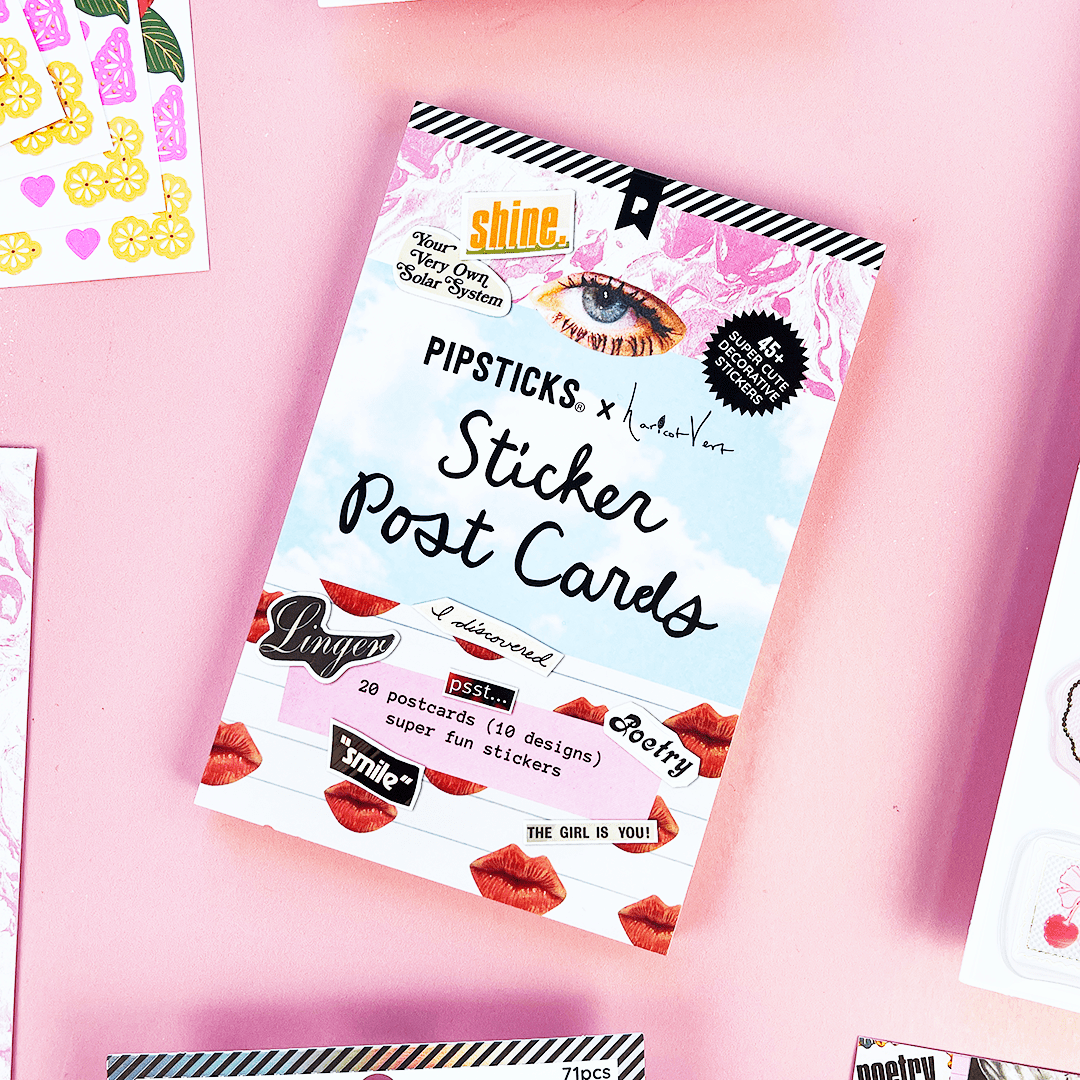 Daydreams postcard with playful design and dreamy aesthetic