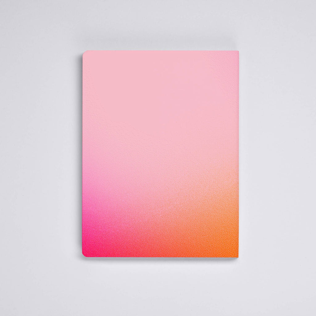 Bullet Journal i Lær - Neon Rosa A5+