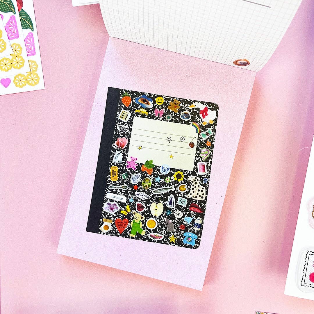Daydreams postcard with decorative border and space for personalized note