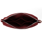 Soolla Studio Pouch in Sangria — wine red canvas with side loops for a strap or charm