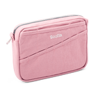 Soolla Studio Pouch in Desert Rose — interior pocket layout for pens and stationery