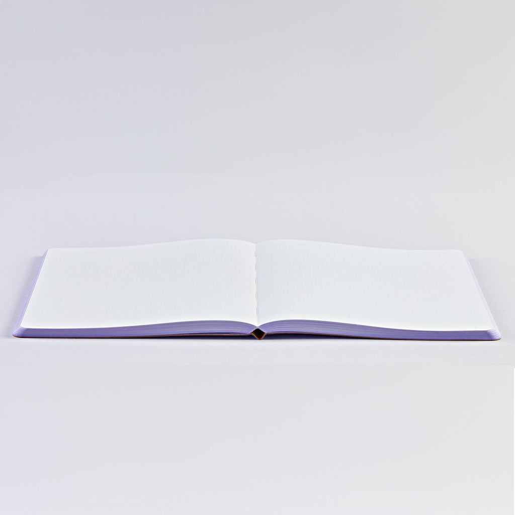 Bullet Journal i Lær - Lilla Aura A5+