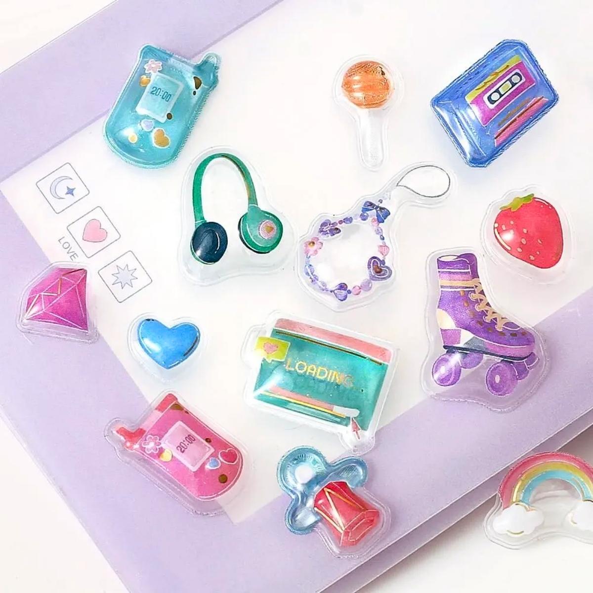 90s Retro — 3D Stickers
