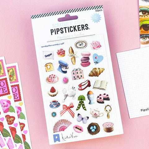 Nostalgic Charm — Marshmallow Scented Scratch'n Sniff Stickers