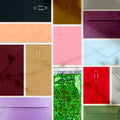 Fluo sticker advent calendar with 24 surprise envelopes of stationery stickers for a Christmas countdown