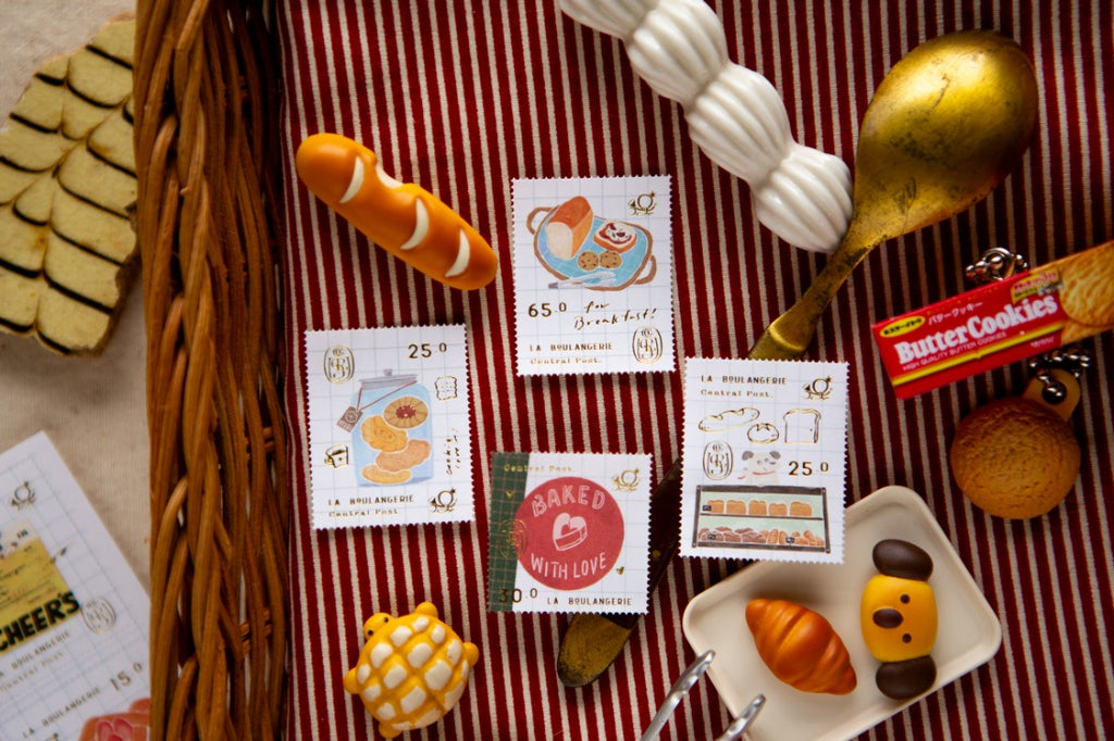 Foiled Stamp Stickers - Bakery Cheers