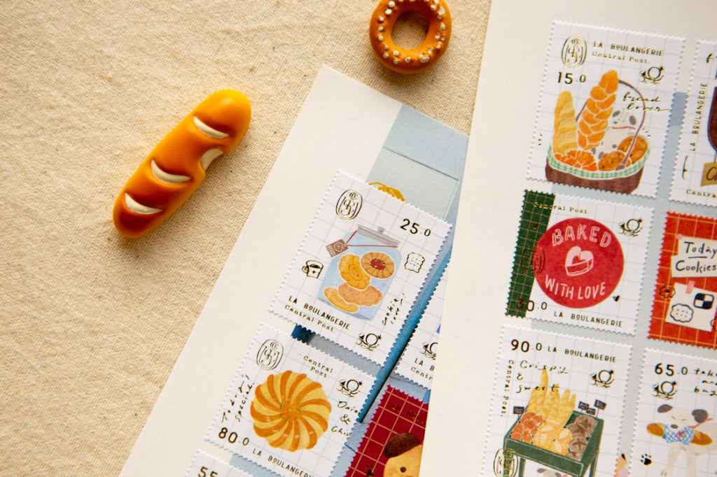 Foiled Stamp Stickers - Bakery Cheers