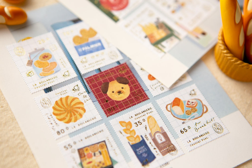 Foiled Stamp Stickers - Bakery Cheers
