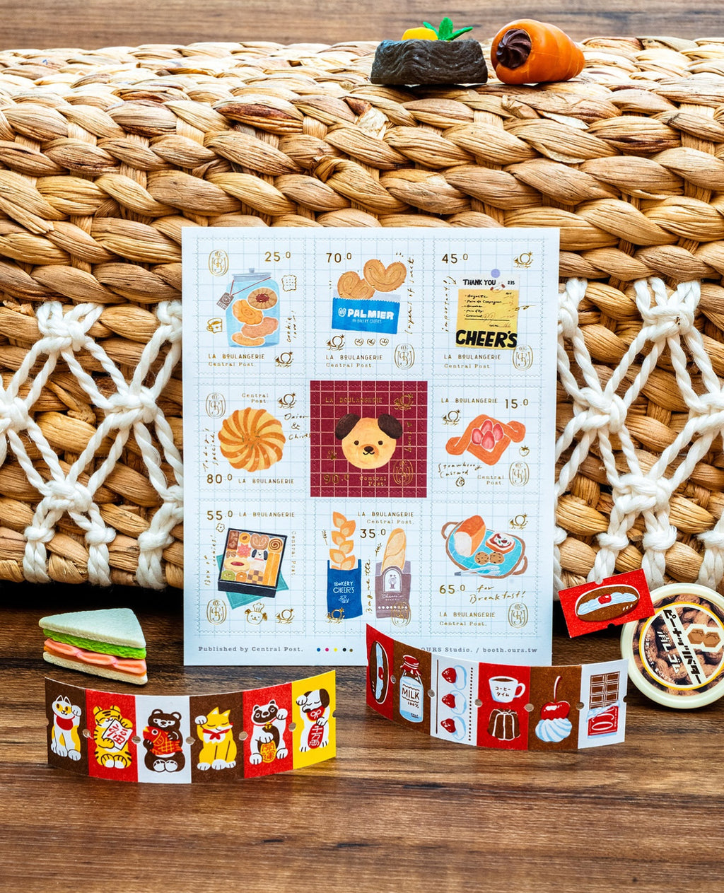 Foiled Stamp Stickers - Bakery Cheers