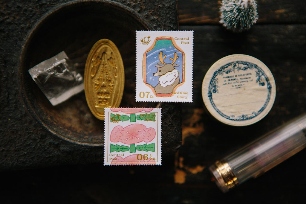Foiled Stamp Stickers - Bedtime Story