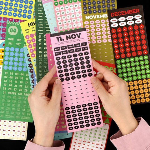 Calendar Sticker Pack — 24 Months