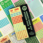 Kalender Klistremerkepakke — 24 Stk