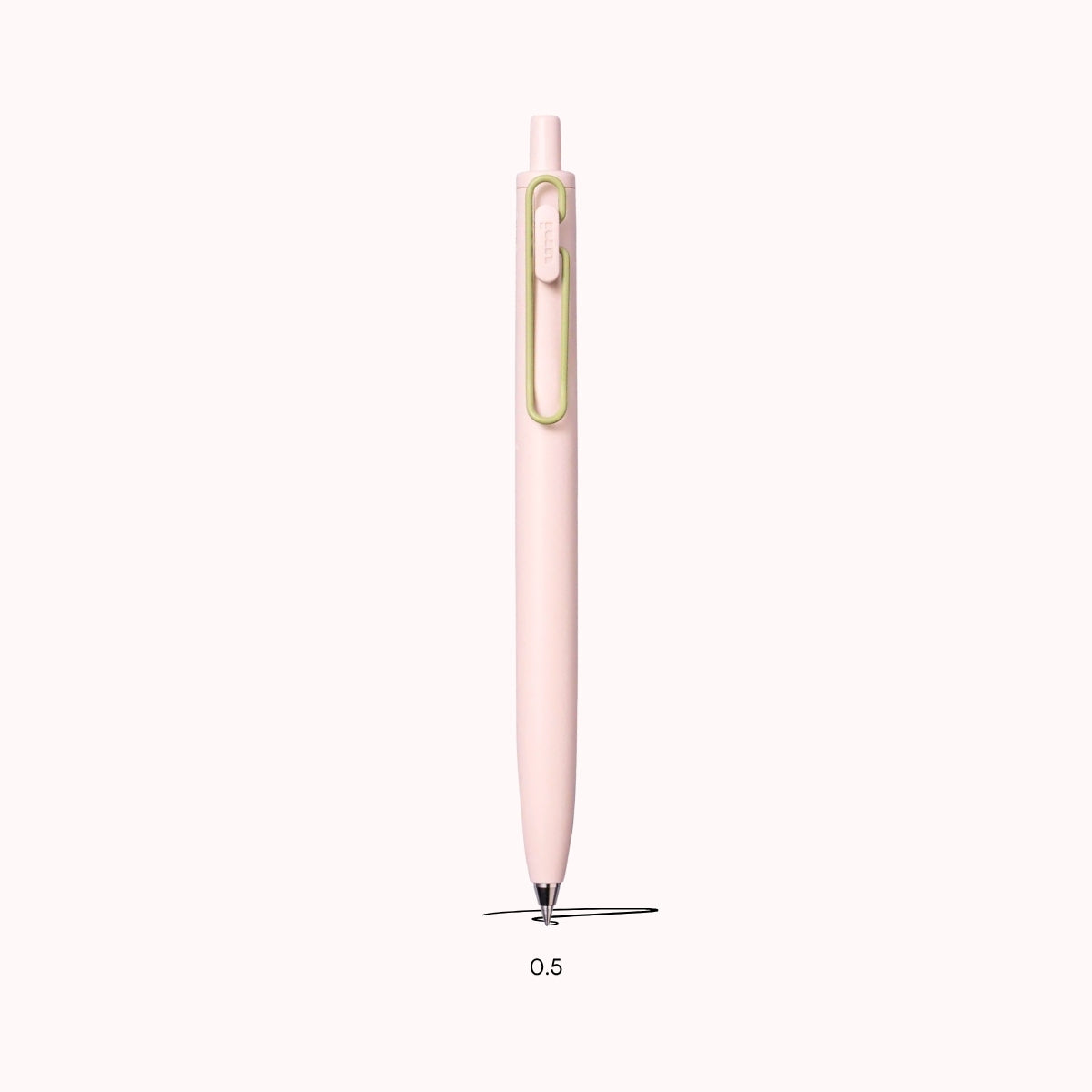 Uni-Ball One F — Rosa & Grønn