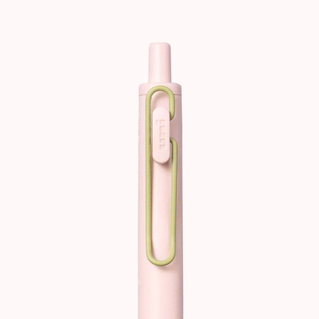 Uni-Ball One F — Pink & Green