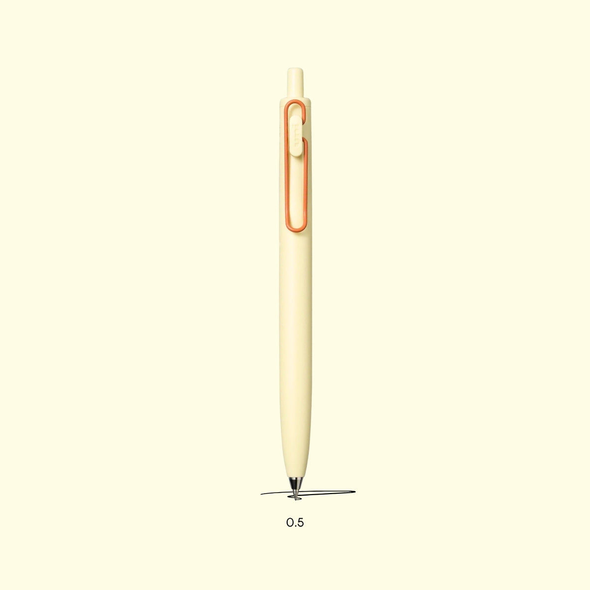 Uni-Ball One F — Gul & Oransje