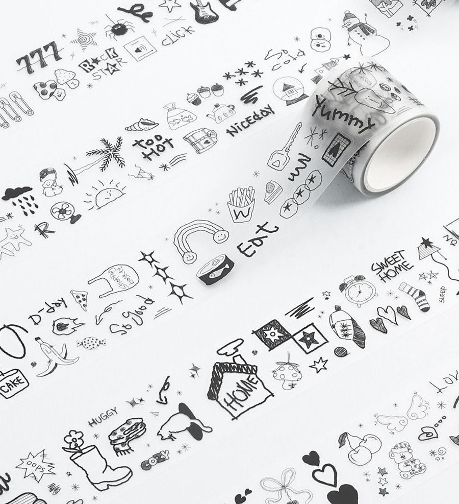 Doodle Klistremerker på Rull