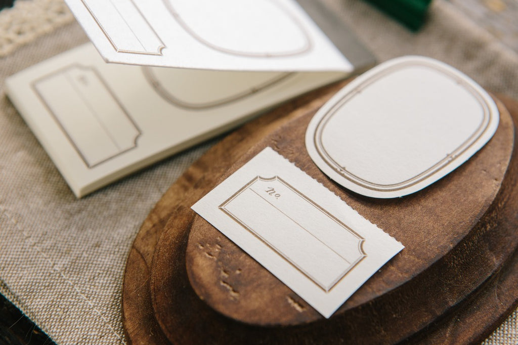 Memo Letterpress Label Book