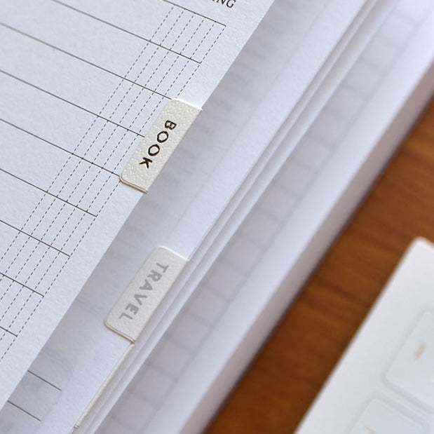 Index Stickers — Foiled Leather Finish
