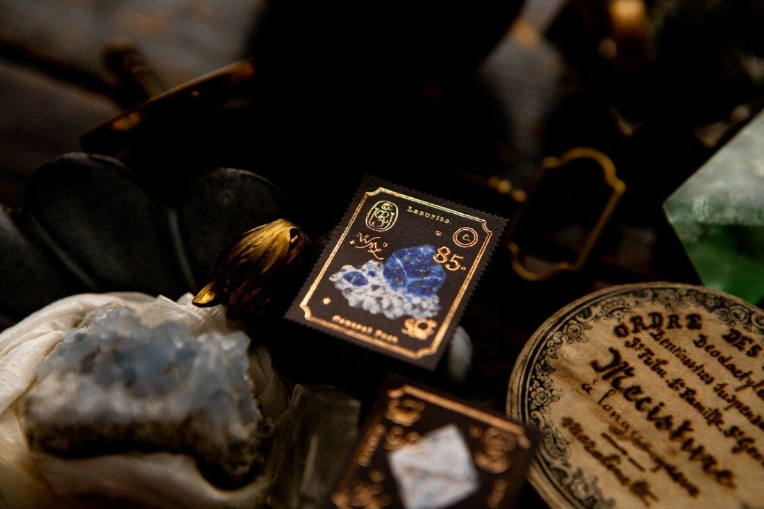 Foiled Stamp Stickers — "Gems"