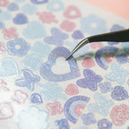 Glittering Heart & Star Stickers