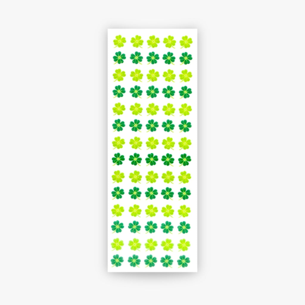 Glitter Clover Stickers