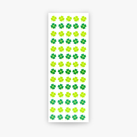 Glitter Clover Stickers