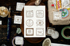 Grocery Labels Letterpress Merkelapper