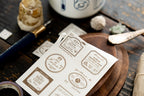 Grocery Labels Letterpress Merkelapper