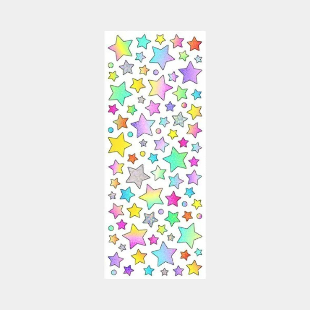Holographic Glitter Star Stickers