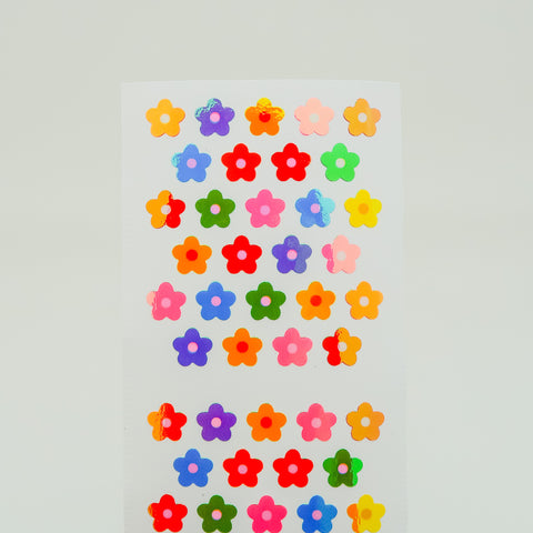 Holografiske Blomster Klistremerker