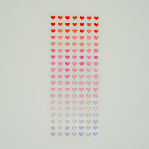 Gullfolie Hjerte Klistremerker