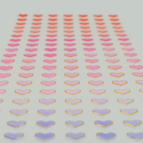 Gullfolie Hjerte Klistremerker