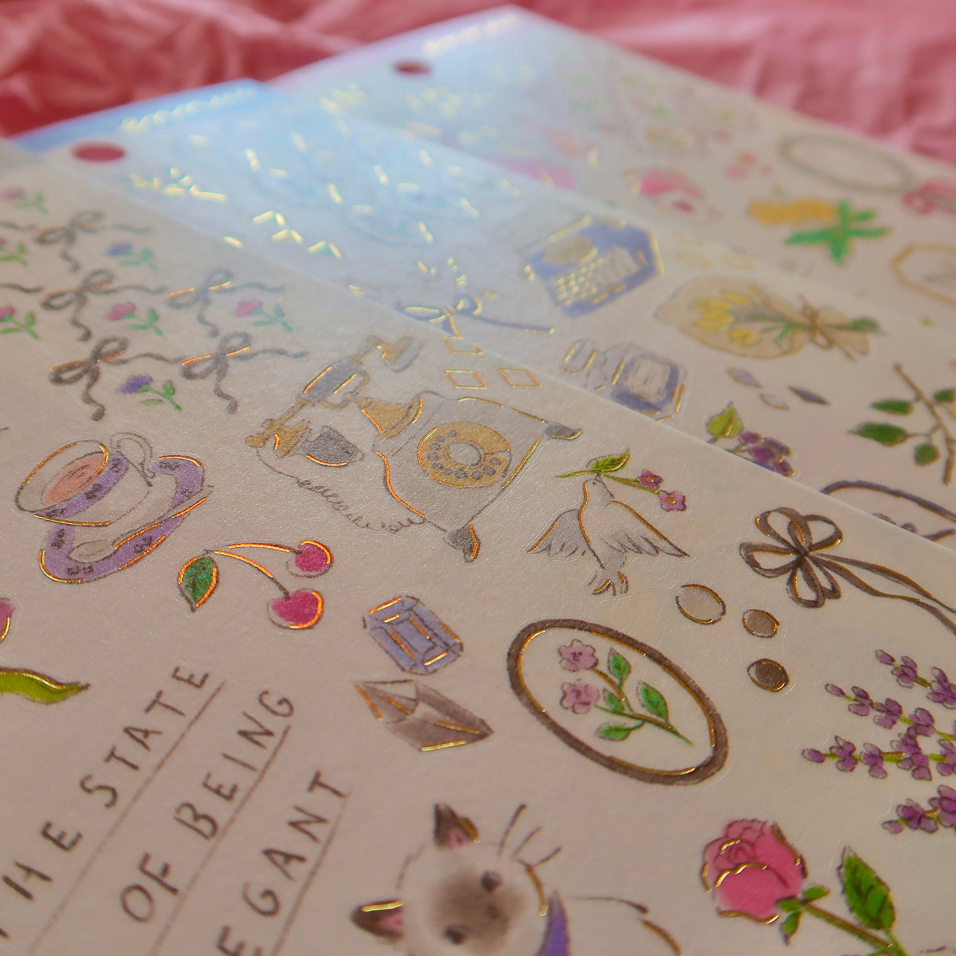 Elegance — Gold Foil Washi Stickers