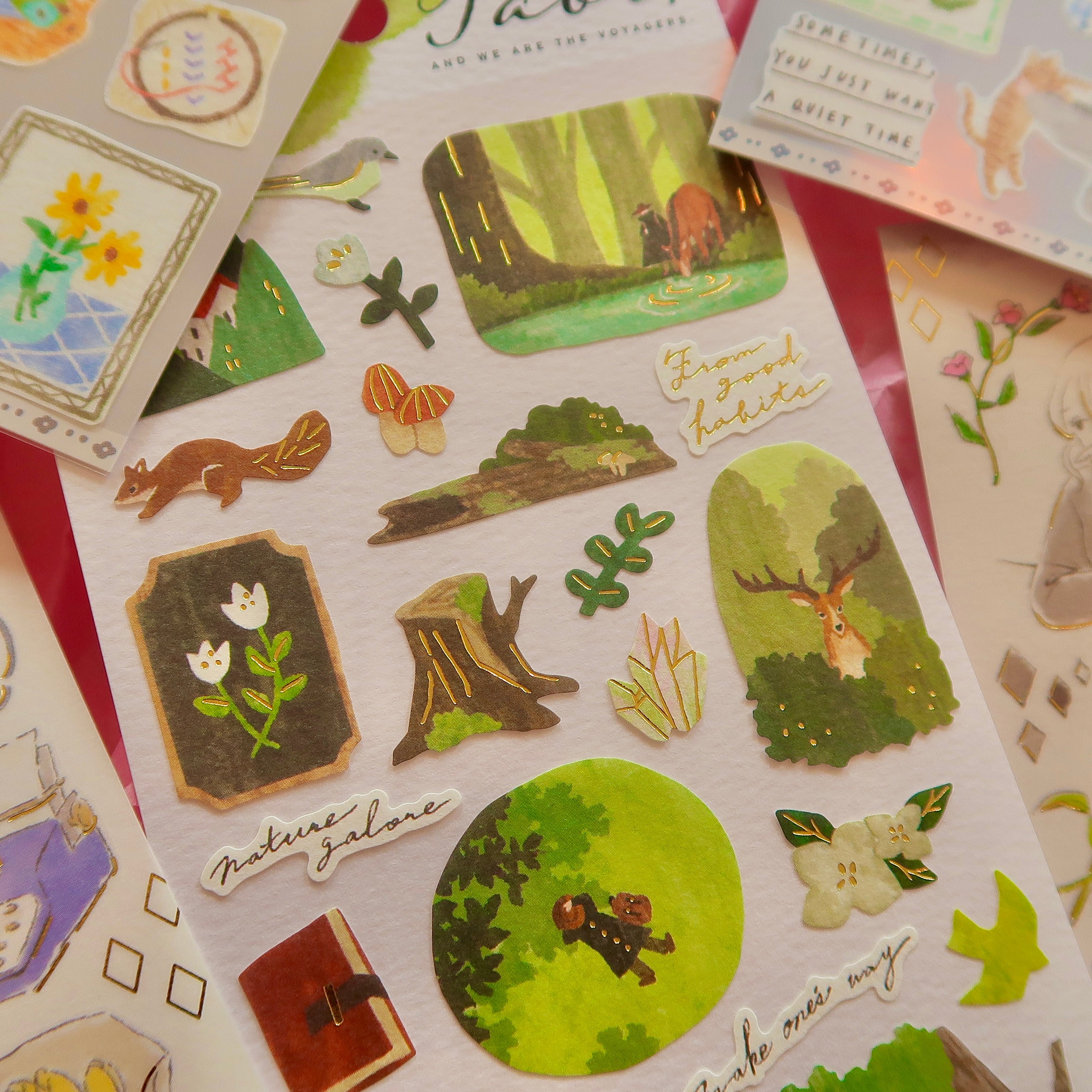 Forest — Textured Paper Stickers