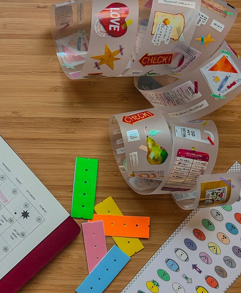 Matte Pastel & Neon Label Sticker Roll