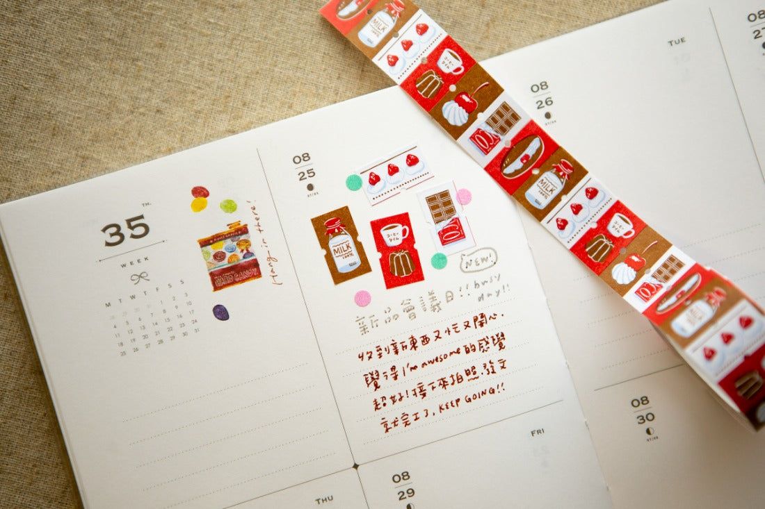 Label Sticker Roll - "Tea Time"
